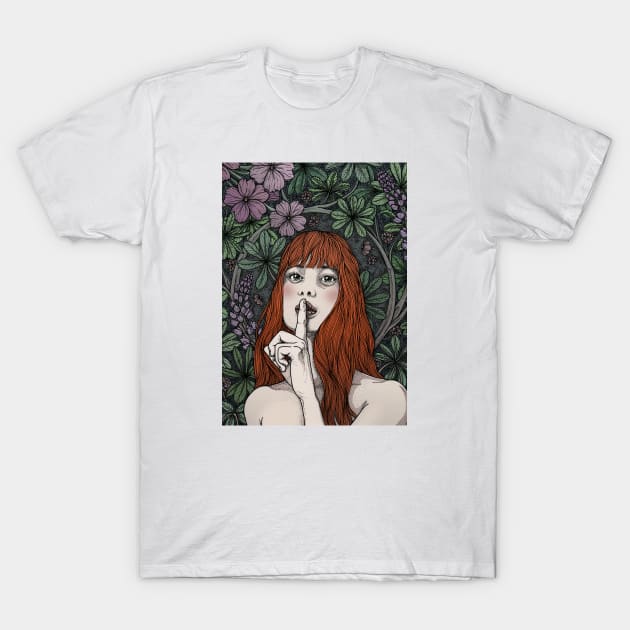 Shhh T-Shirt by tiina menzel